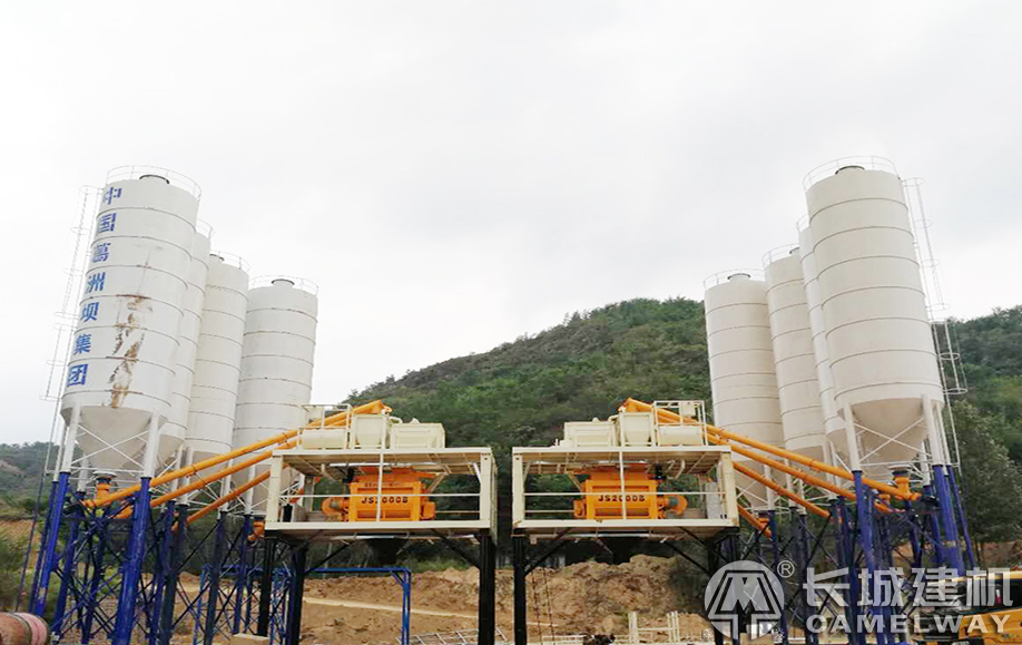 葛洲壩集團(tuán)貴州項(xiàng)目雙hzs120攪拌站
