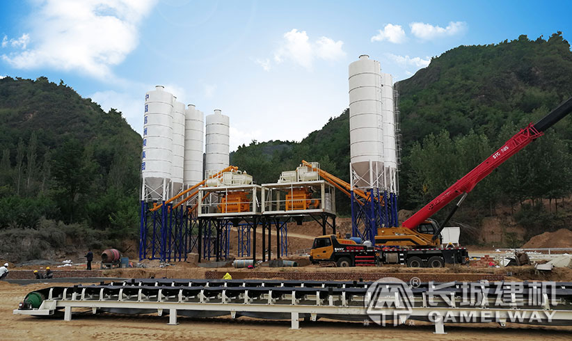 葛洲壩貴州項目部選用長城hzs120攪拌站

