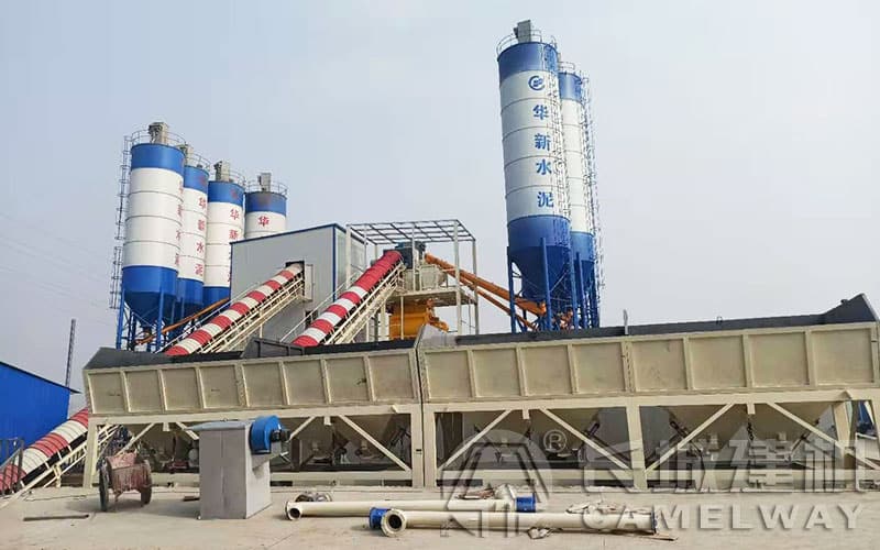 大型雙線混凝土攪拌站