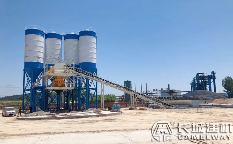 長城建機(jī)三立攪拌站-hzs180站建站完成 長城建機(jī)三立攪拌站-hzs180站建站完成