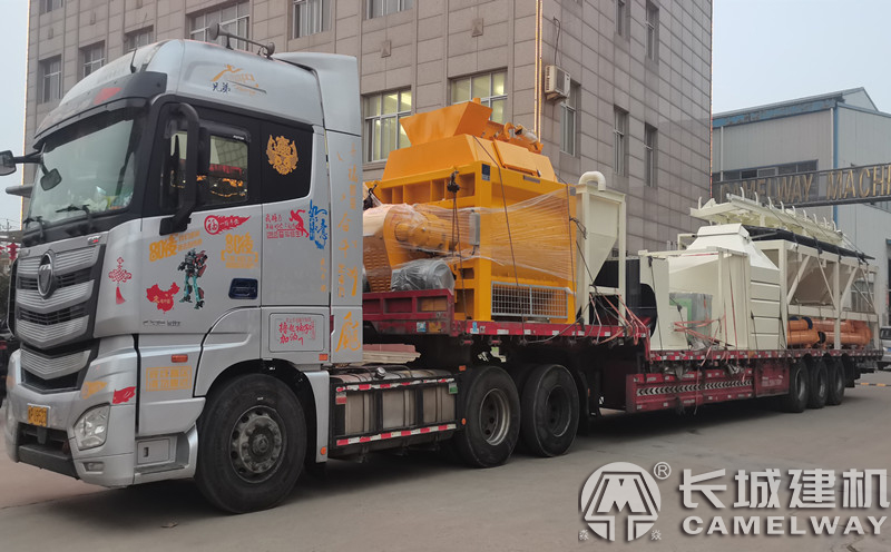 長(zhǎng)城建機(jī)HZS120工程攪拌站發(fā)往江西